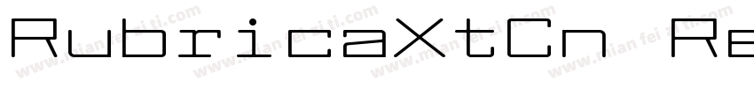 RubricaXtCn Regular字体转换